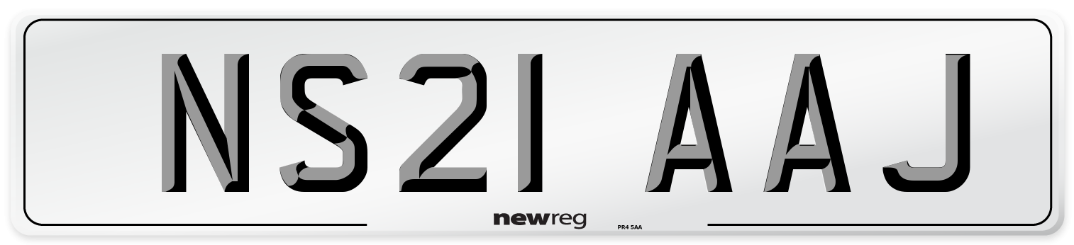 NS21 AAJ Number Plate from New Reg